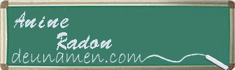 Anine Radon Visitenkarte